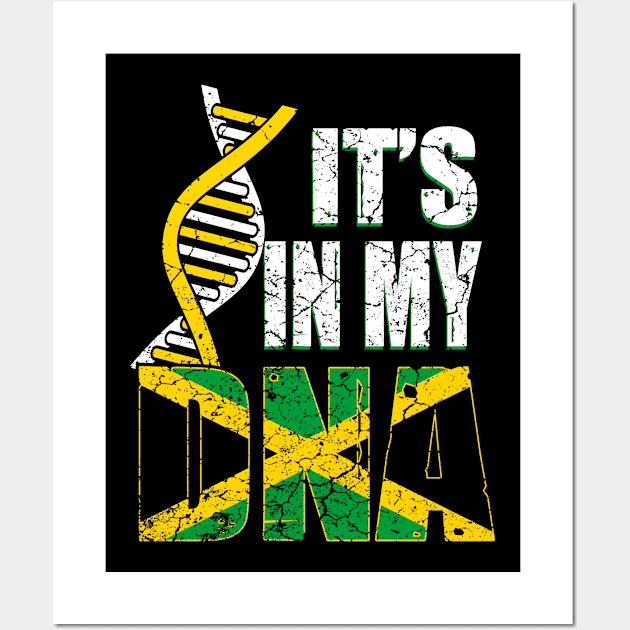 Jamaica is in my DNA Wall Art by Mila46